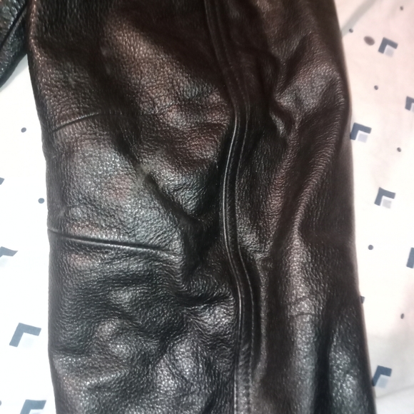 Charles Klein Insulated Bomber Leather Jacket/Coat - Picture 12 of 12